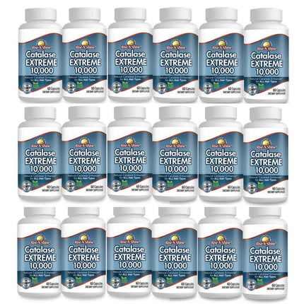 Rise-N-Shine Catalase Extreme Supplement 10,000 with Saw Palmetto, Biotin, Fo-Ti, PABA - Hair Supplements for Strong Hair - 1440 Capsules - Pack of 24 (24-Month Supply)