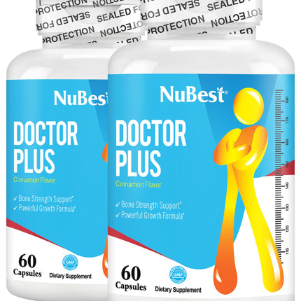 NuBest Doctor Plus with Calcium, Vitamin D3, Vitamin K2 (MK7), Magnesium Capsules for Bone Strength, Healthy Bones, Immunity, Calcium Max Absorption for Age 10+ | 120 Capsules | 2 Months Supply