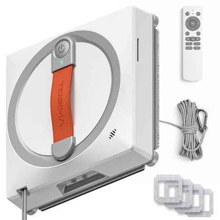 Tosima WA9C Pro Window Cleaning Robot with 4-Nozzle Dual Spray, AI Path Planning & Triple Safety System, 6 Cleaning Modes Remote Control Smart Window Robot