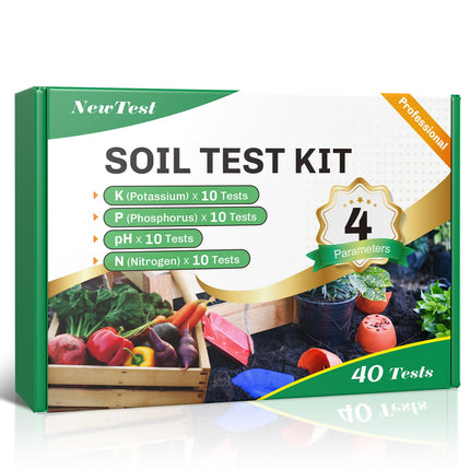 NewTest Soil Test Kit 4 Parameters: 40 Tests Professional Soil Testing Kits