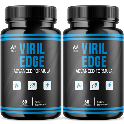 (2 Pack) Viril Edge Capsules, Official Viril Edge Pills for Men with All Natural Ingredients, Maximum Strength Supplement Premium Vitamins Supporting Optimal Wellness & Advanced Health (120 Capsules)