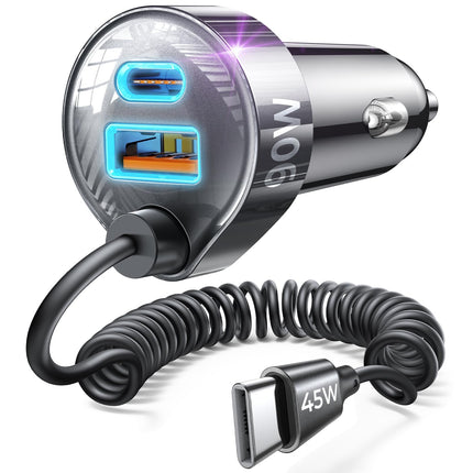 LISEN 90W for iPhone 18 17 16 Pro Max Car Charger USB C Fast Charge