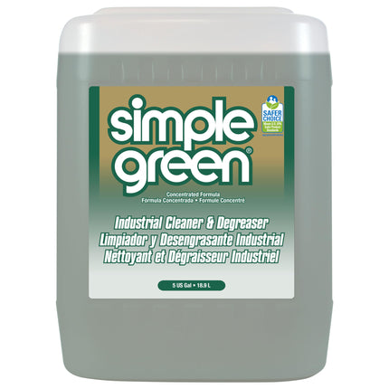 Simple Green, SMP13006, Industrial Cleaner/Degreaser, 1 / Each, Dark Green, 5 Gallons (Pack of 1)