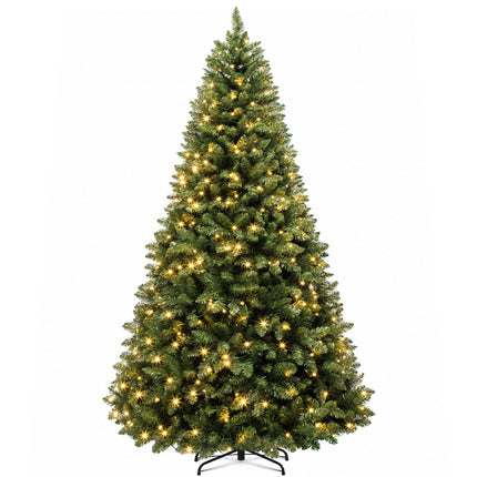 Hykolity 7 ft Prelit Artificial Christmas Tree with 300 Warm White LEDs