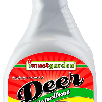 I Must Garden Deer Repellent: Spice Scent Deer Spray for Gardens & Plants – Natural Ingredients – 32oz Ready to Use