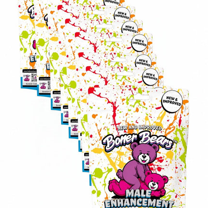 Boner Bears Elite Test Gummies for Men, 10 Pack Box, Vegan, Enhance Vitality & Stamina, Natural Ingredients