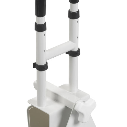 Drive Medical Adjustable Bathtub Grab Bar & Bathtub Safety Rail - Easy Clamp-On Installation - Durable Powder-Coated Steel Construction - Adjustable Height 14” to 17” - Scratch Proof Non-Slip Pads