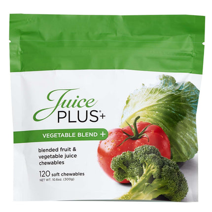 JuicePlus+ Vegetable Blend Soft Chews (Chewables) - Delicious Vegan Gummies with 11 Nutrient-Rich Vegetables for Daily Wellness! Boost Intake of Vitamins & More - For Kids & Adults - (1-mo, 30 Chews)