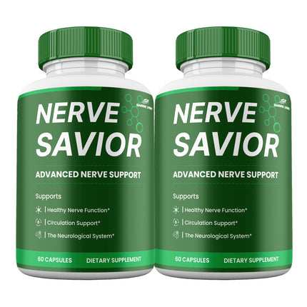 (2 Pack) Nerve Savior Cognitive Capsules, NerveSavior Supplement Pills, Maximum Strength, All Natural Formula