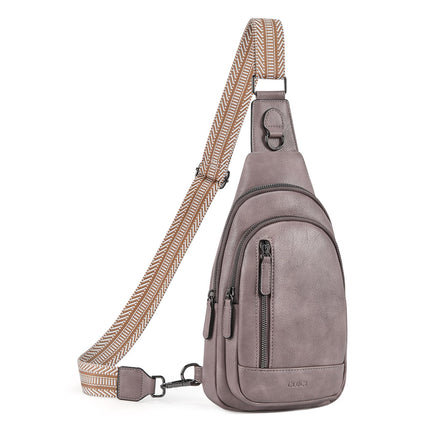 CLUCI Crossbody Bags for Women Men,Leather Sling Bag Cross Body Backpack for Woman Gifts for Women Birthday Unique
