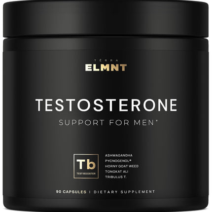 2,015mg Testosterone Booster for Men 8X Strength w. Ashwagandha, Tongkat Ali, Pycnogenol, Tribulus - Total T Testosterone Supplement for Men Male Enhancing Libido Test Booster + Muscle Builder Pills