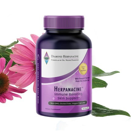 Herpanacine Diamond Natural Skin & Immune Vitamin Complex – Dual-Action Internal Skin Health & Antioxidants Health Supplement – Made with Natural Ingredients – 100 Count