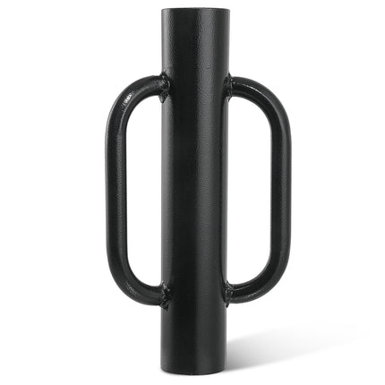 Fumingpal T Post Driver - 12LB Fence Post Driver Heavy Duty Hand Post Pounder with Handle Black Steel Rammer for U Fence Post Wooden Post Hole Diggers,Black