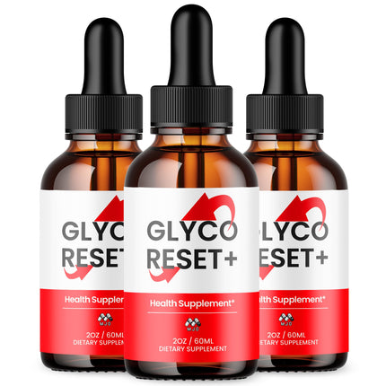 (3 Pack) Glyco Reset Drops,Official GlycoReset Drops with All Natural Ingredients, Advanced Overall Health & Wellness Vitamin Formula Max Strength Active Lifestyle Multivitamins Support (90 Servings)