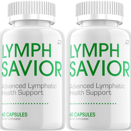 Lymph Savior Capsules – LymphSavior Pills Advanced Formula Natural Ingredients, Reviews - 2 Pack - 120 Capsules