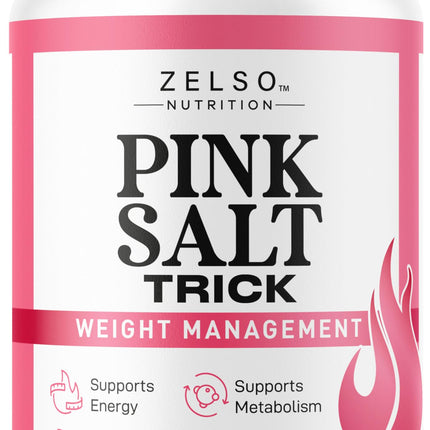 Pink Salt Trick Capsules - Original PinkSalt Trick Supplement for Weight, Energy & Metabolism - All Natural Advanced Support Formula Pills Reviews, 60 Capsules for 1 Month