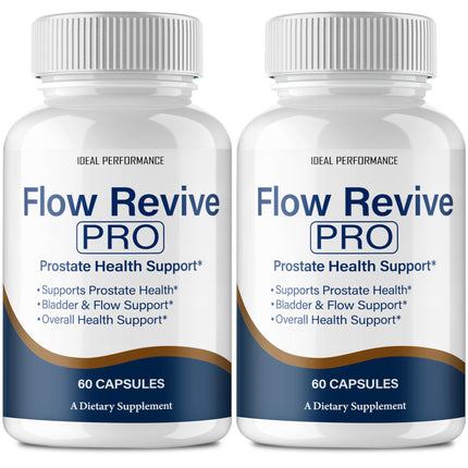 Flow Revive Pills, FlowRevive Supplement, Flow Revive Prostate Supplement Capsules - Maximum Strength Daily Wellness & Comfort, All Natural FlowRevive Pro Health & Wellness Reviews (2 Pack)