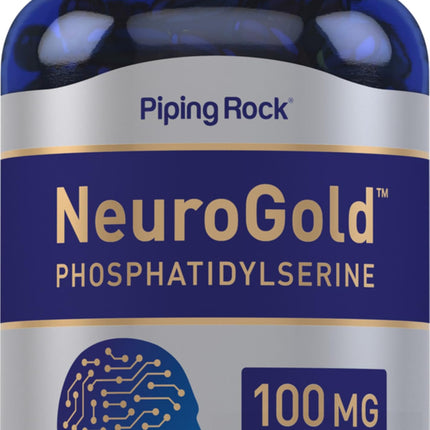 Piping Rock Phosphatidylserine 100mg | 120 Softgels | NeuroGold | Non-GMO, Gluten Free Supplement