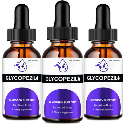 Glycopezil Drops, Official Glycopezil Blood Support Supplement Droppers - Maximum Strength, All Natural Healthy Circulation and Stable Levels, Advanced Glycopezil Health Support Reviews (3 Pack)