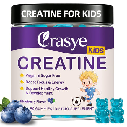 Crasye Creatine Gummies for Kids and Teens with Vitamin B12