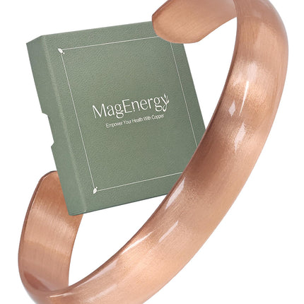 MagEnergy Copper Bracelet for Women Men-Tibetan Handmade-100% Pure Copper