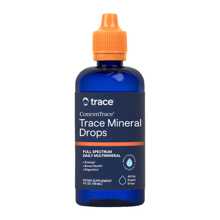 Trace Minerals ConcenTrace Trace Mineral Drops | Supports Energy, Digestion, Bone Health & Hydration, 70+ Ionic w/Magnesium, Chloride & Potassium | Keto, Vegan & Non-GMO | 48 Servings