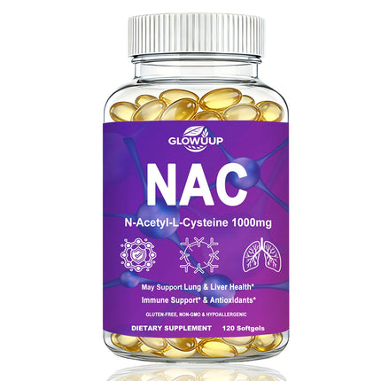 Nac Supplement N-Acetyl Cysteine, Fast Absorb Liposomal Nac 1000mg Softgels