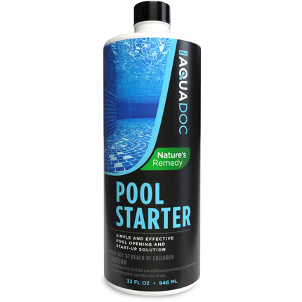 AquaDoc Pool Starter Chemical - 32oz Treats up to 30,000 Gallons - Pool Opening Kit for Above Ground and Inground Pools - Made in USA