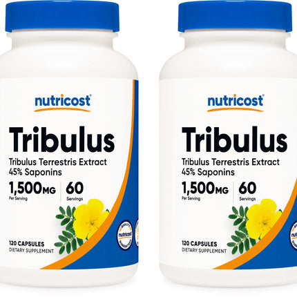 Nutricost Tribulus Terrestris Extract 750mg, 120 Capsules (2 Bottles)