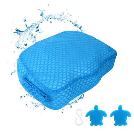 Hot Tub Booster Seat, Weighted SPA Booster Seat Cushion for Adults, 3D Air Mesh Inflatable Hot Tub Seat Accssories with Non-Slip Micro Dot Bottom,Indoor or Outdoor Hot Tub Pillow