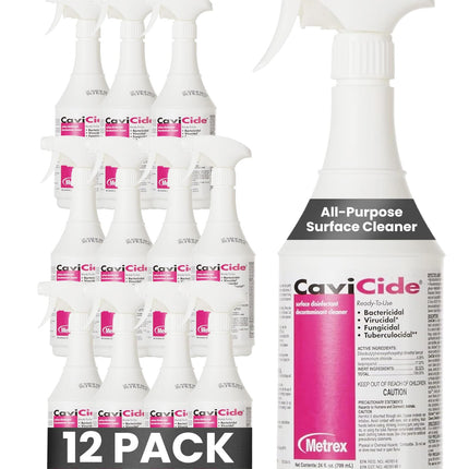 Metrex CaviCide Germicidal Surface Disinfectant Spray, 24 Oz Spray, 12-Pack