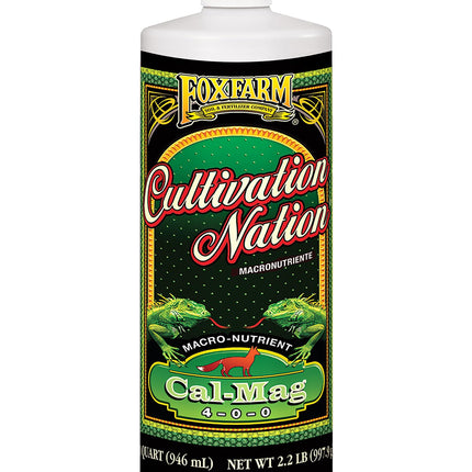 FoxFarm Cultivation Nation Cal-Mag for Plants - 4-0-0, 3% Calcium, 1% Magnesium - 1-Quart