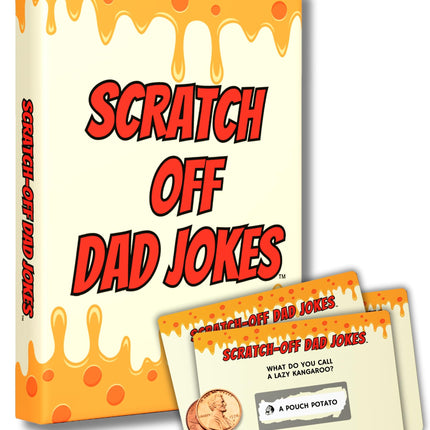 Scratch Off Dad Jokes - Dad Gift Ideas, Great for Fathers Day, Stocking Stuffers, White Elephant and Birthday Ideas - Set Includes 60+ Extra Funny Dad Jokes