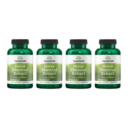 Swanson Horse Chestnut 22% Aescin (Standardized) 250 Milligrams 120 Capsules (4 Pack)