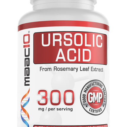 MAAC10 Ursolic Acid 300mg - Sourced from Rosemary Extract, AMPK & Sirtuin Activator - Third-Party Lab Tested