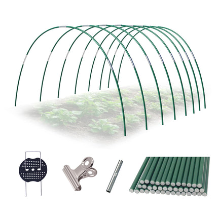 Garavigo Garden Hoops Kit for Raised Beds, Plant Cover Support Hoops