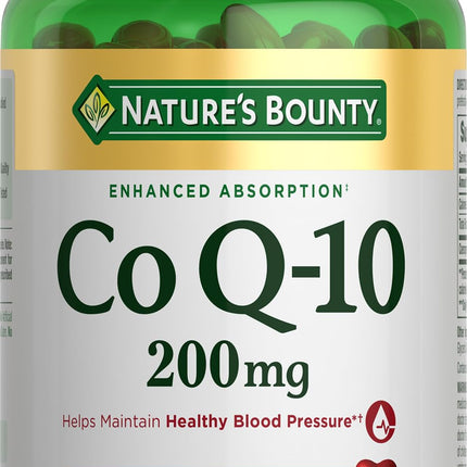 Nature's Bounty CoQ10, Supports Heart Health, Dietary Supplement, 200mg, 80 Rapid Release Softgels