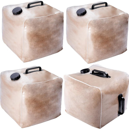 4 Pcs Pool Ladder Weights, 50 LB Universal Pool Steps Weight SandBag, Plastic Fillable Anchor Bag Container Pool Stair Weights for Above Ground Swimming Pool Entry System(Without Sand)
