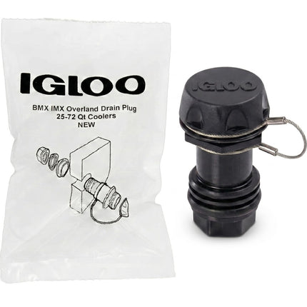 Igloo Drain Plug with Stainless Steel Tether for BMX, Overland, and IMX 25-72 Qt Coolers