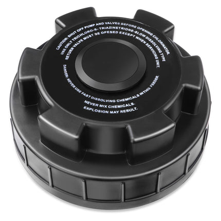 Pomeade Chlorinator Cover Compatible with Hayward Cl200 CL220 Automatic Chlorinator Feeder, ABS Material, Long Service Life, with The Chlorinator to Ensure no Leakage, Easy to Install(Black)