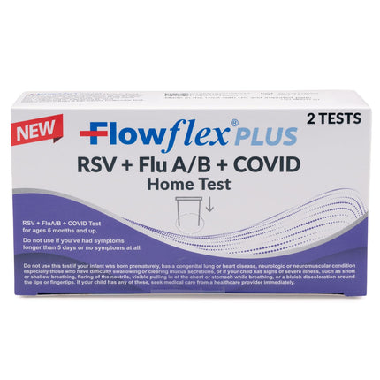 Flowflex Plus RSV + Flu A/B + COVID Home Test (2 Tests)