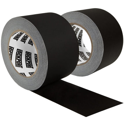 Black Gaffers Tape 3 inch x 30 Yards - 2 Pack Pro Grade Matte Gaff Tape