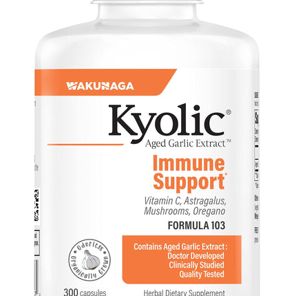 Kyolic Aged Garlic Extract Formula 103, Immune Support*, 300 Capsules