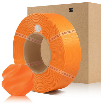 COMTREE Bamboo PLA Basic Refill Filament 1.75mm 1 KG (2.2lbs) with RFID for Bambu Lab A1/X1/P1 Series 3D Printers,Easy to Print, 3D Printing Filament,No Spool, +/- 0.03mm (Orange 10300)