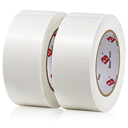 2 Pack Duct Tape Heavy Duty,9 Mil Thickness,2 Inches x 30 Yards,Strong Industrial Strength,Flexible,No Residue,Waterproof and Tear by Hand,Multi-Use for Indoor & Outdoor Repairs(White)