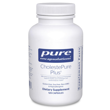 Pure Encapsulations CholestePure Plus 120's - Supports Lipid Metabolism & Heart Health* - Berberine Supplement - with Citrus Bergamot - Gluten Free & Non-GMO - 120 Capsules