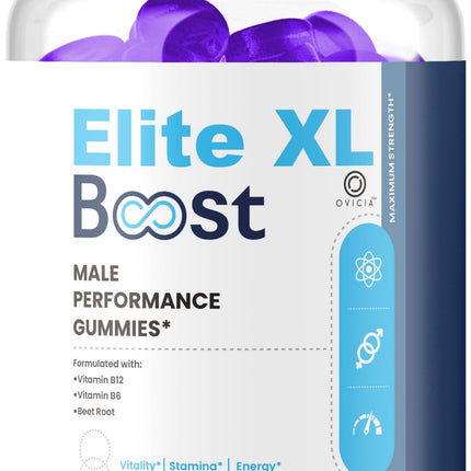 Elite XL Boost Gummies - Official EliteXL Boost Advanced Premium Formula Support Maximum Strenght, All Natural Ingredients Vitamins for Overall Health & Wellness, 60 Gummies for 1 Month