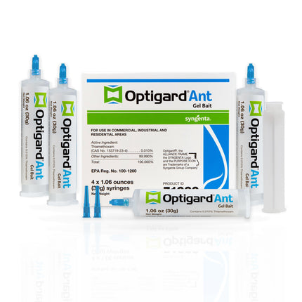 Syngenta - TRTD11568 - Optigard Ant Bait Gel Box - 4 Tubes w/ Plunger - 30g each tube, White