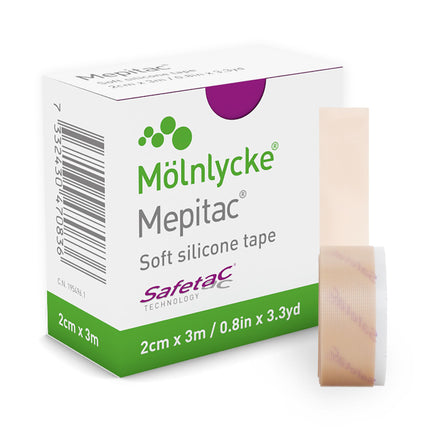 Mepitac 298300 Soft Silicone Tape, 2 cm x 3 /0.8 in x 3.3 yd
