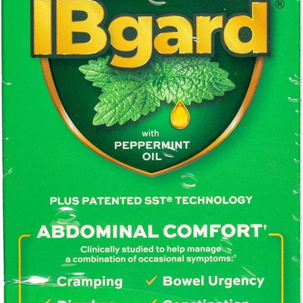 IBgard Gut Health Supplement, Peppermint Oil Capsules for Abdominal Comfort, 96 Capsules